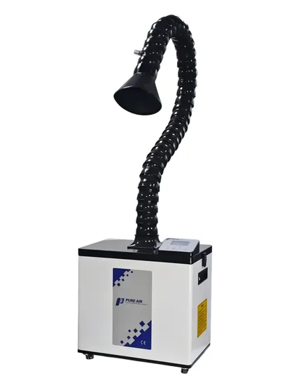 Pure-Air PA-300TS-IQ Soldering Fume Extractor with 300m3/h Air flow and one freestanding arm